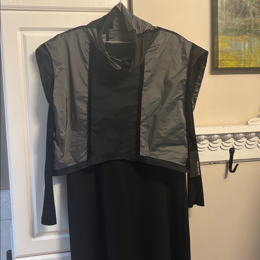 Xenia Black Dress With Topper L NWT $540